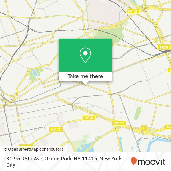 81-95 95th Ave, Ozone Park, NY 11416 map