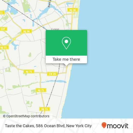 Taste the Cakes, 586 Ocean Blvd map