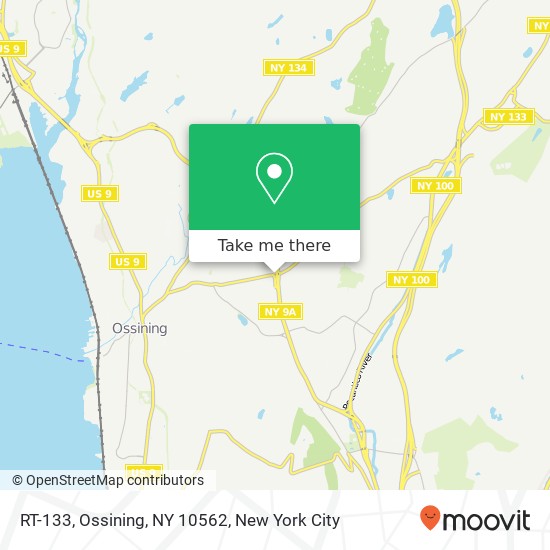 Mapa de RT-133, Ossining, NY 10562