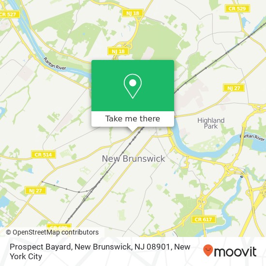Prospect Bayard, New Brunswick, NJ 08901 map