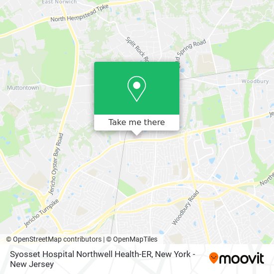 Syosset Hospital Northwell Health-ER map