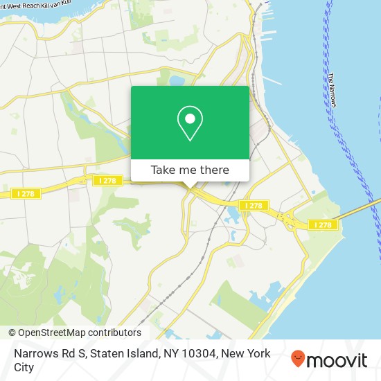 Mapa de Narrows Rd S, Staten Island, NY 10304