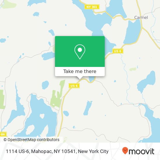 Mapa de 1114 US-6, Mahopac, NY 10541