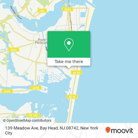 139 Meadow Ave, Bay Head, NJ 08742 map