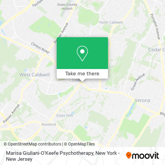 Mapa de Marisa Giuliani-O'Keefe Psychotherapy