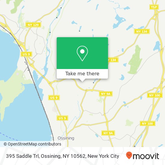 Mapa de 395 Saddle Trl, Ossining, NY 10562