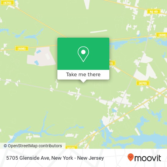 Mapa de 5705 Glenside Ave, Millville, NJ 08332