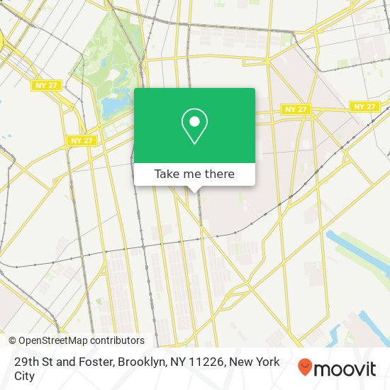 29th St and Foster, Brooklyn, NY 11226 map