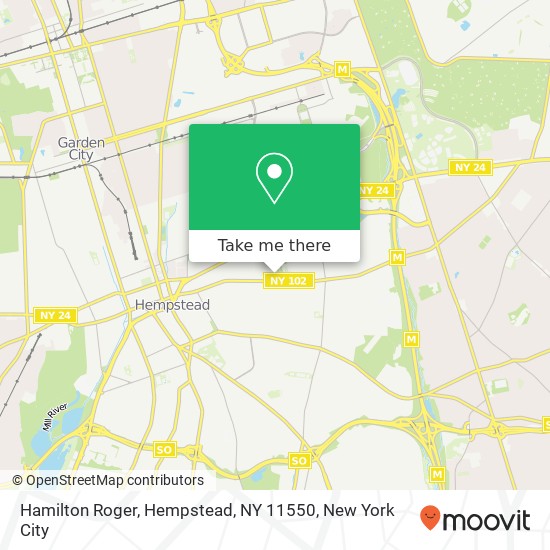 Mapa de Hamilton Roger, Hempstead, NY 11550