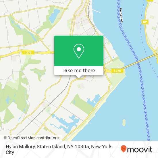 Mapa de Hylan Mallory, Staten Island, NY 10305