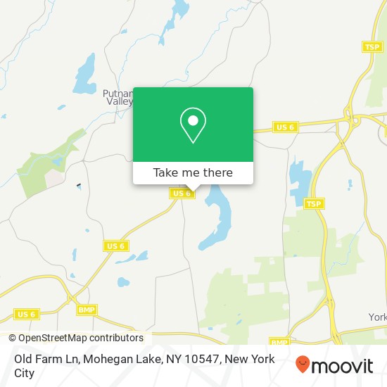 Mapa de Old Farm Ln, Mohegan Lake, NY 10547