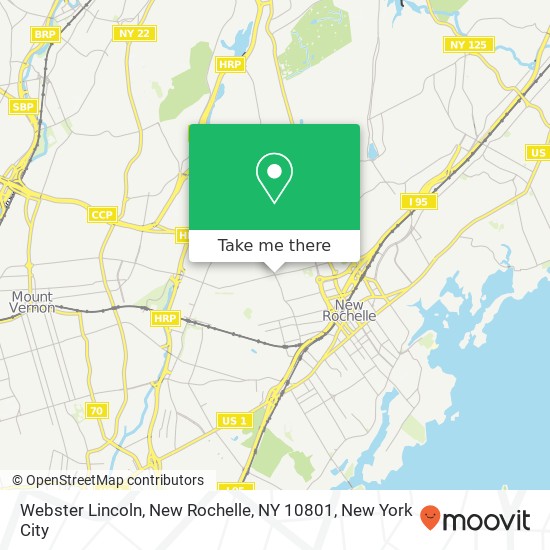 Webster Lincoln, New Rochelle, NY 10801 map