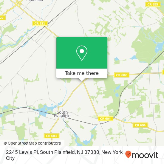 2245 Lewis Pl, South Plainfield, NJ 07080 map