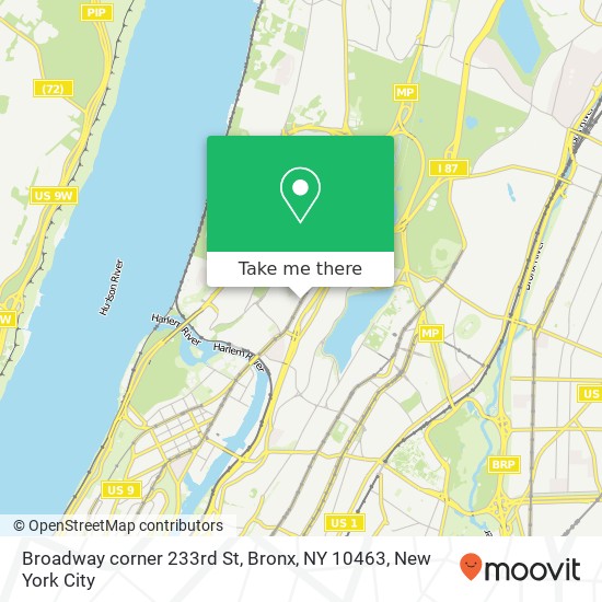 Broadway corner 233rd St, Bronx, NY 10463 map