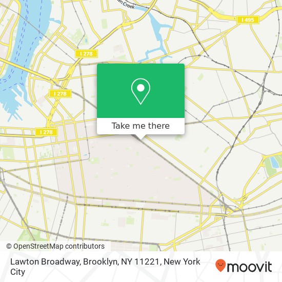 Lawton Broadway, Brooklyn, NY 11221 map