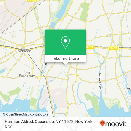 Mapa de Harrison Aldred, Oceanside, NY 11572
