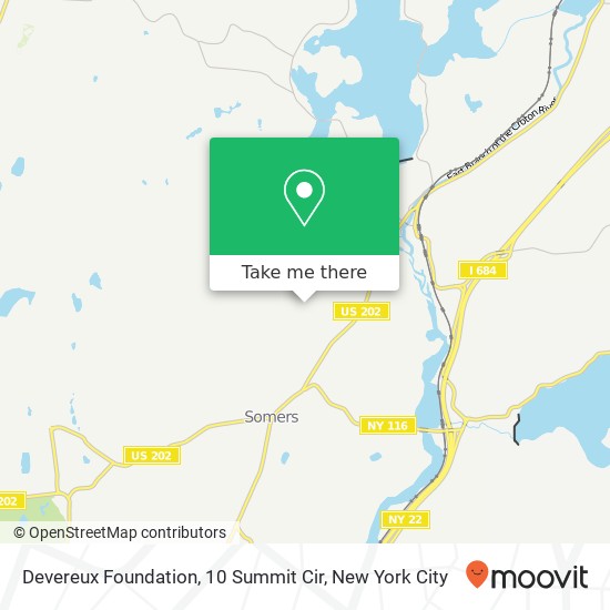 Devereux Foundation, 10 Summit Cir map