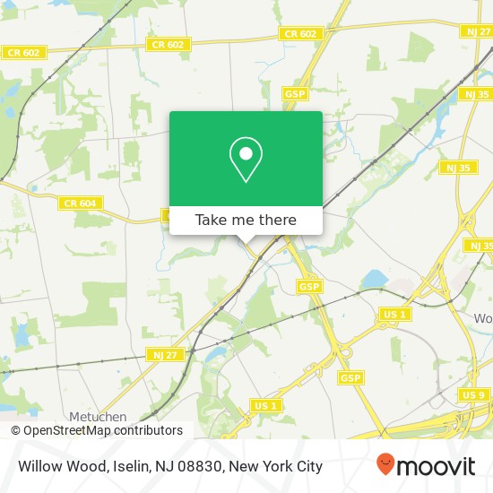 Willow Wood, Iselin, NJ 08830 map