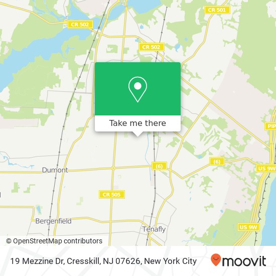 19 Mezzine Dr, Cresskill, NJ 07626 map