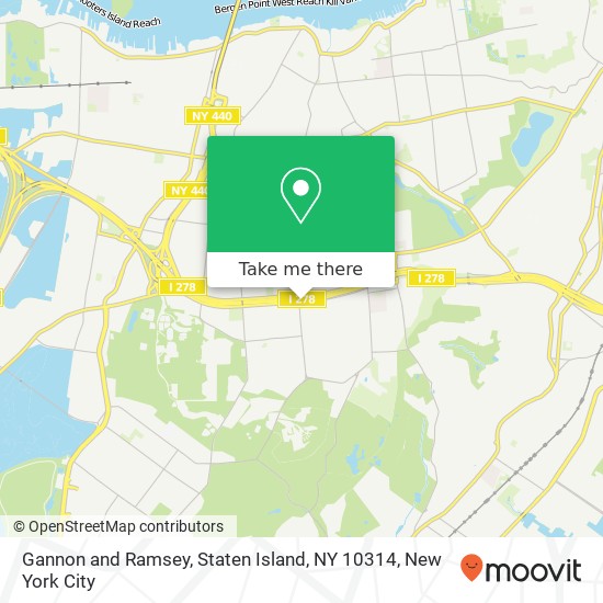 Mapa de Gannon and Ramsey, Staten Island, NY 10314