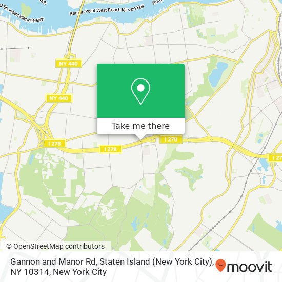 Gannon and Manor Rd, Staten Island (New York City), NY 10314 map