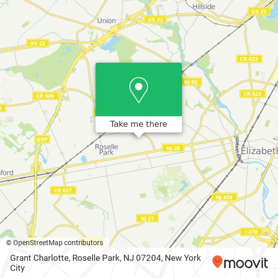 Grant Charlotte, Roselle Park, NJ 07204 map