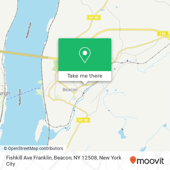 Fishkill Ave Franklin, Beacon, NY 12508 map