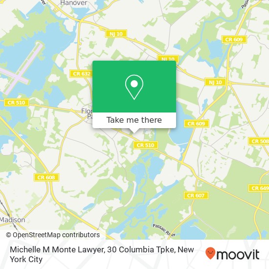 Michelle M Monte Lawyer, 30 Columbia Tpke map