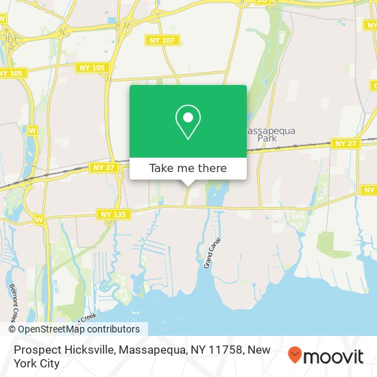 Prospect Hicksville, Massapequa, NY 11758 map