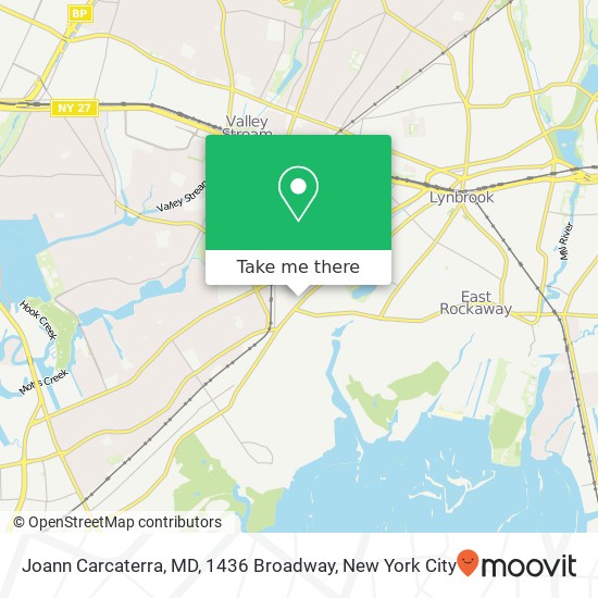 Joann Carcaterra, MD, 1436 Broadway map