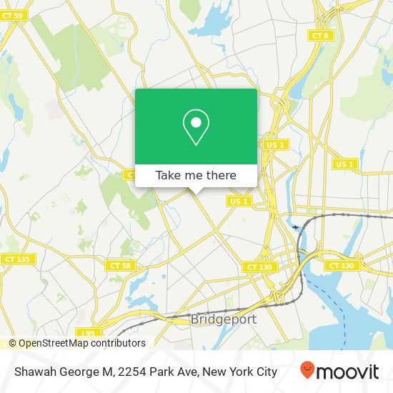 Shawah George M, 2254 Park Ave map