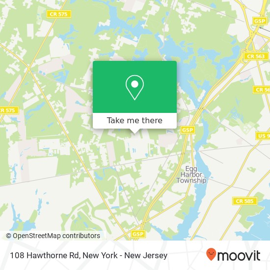 108 Hawthorne Rd, Egg Harbor Twp, NJ 08234 map