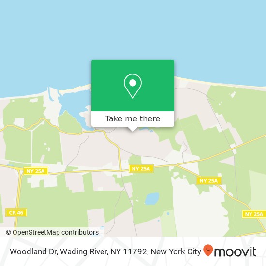 Woodland Dr, Wading River, NY 11792 map