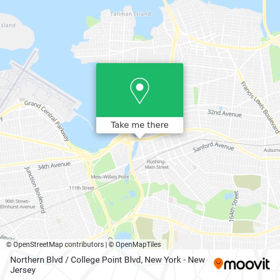 Mapa de Northern Blvd / College Point Blvd