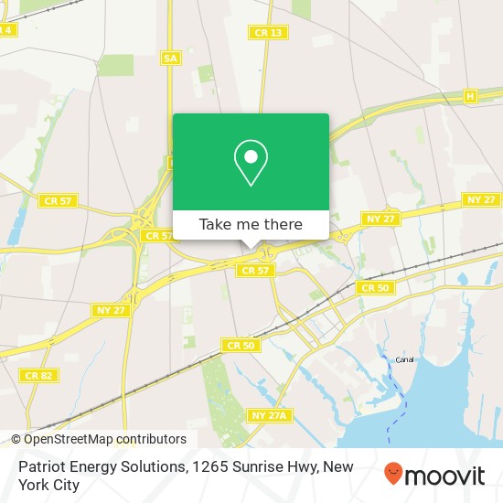 Patriot Energy Solutions, 1265 Sunrise Hwy map