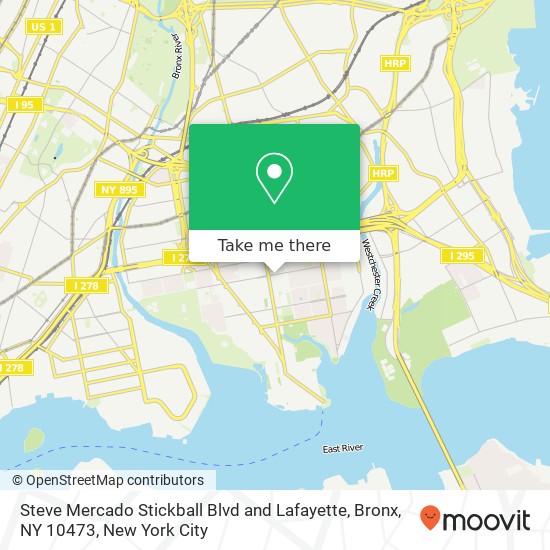 Steve Mercado Stickball Blvd and Lafayette, Bronx, NY 10473 map