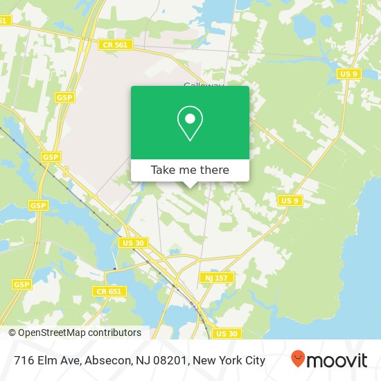 716 Elm Ave, Absecon, NJ 08201 map