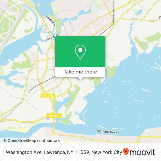 Mapa de Washington Ave, Lawrence, NY 11559
