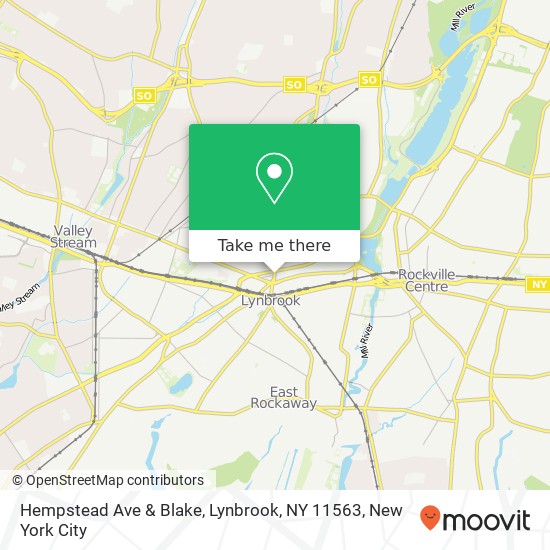 Hempstead Ave & Blake, Lynbrook, NY 11563 map