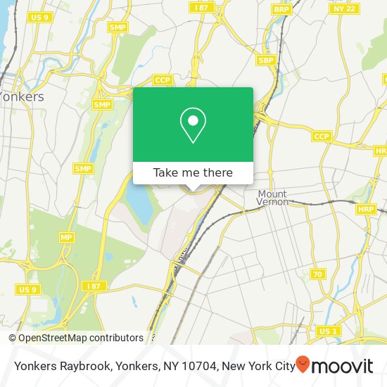Mapa de Yonkers Raybrook, Yonkers, NY 10704