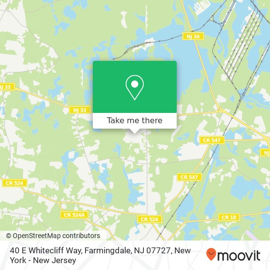 40 E Whitecliff Way, Farmingdale, NJ 07727 map