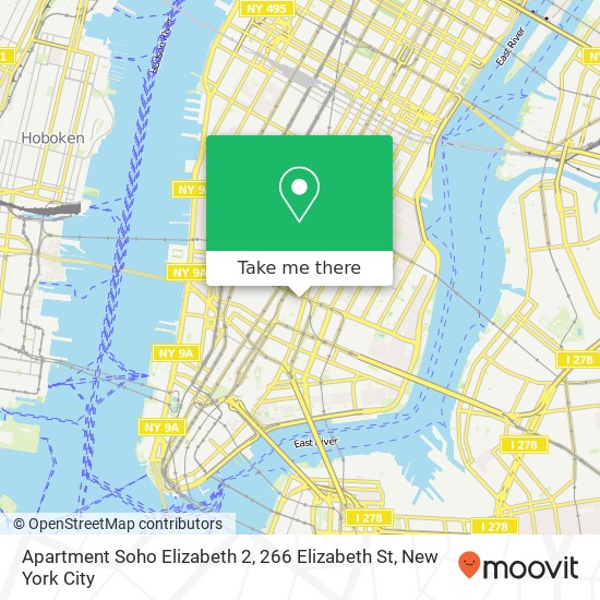 Mapa de Apartment Soho Elizabeth 2, 266 Elizabeth St