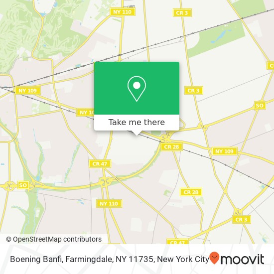 Mapa de Boening Banfi, Farmingdale, NY 11735