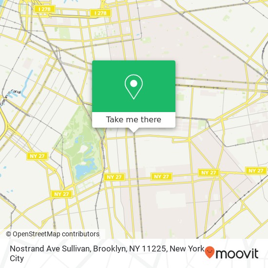 Nostrand Ave Sullivan, Brooklyn, NY 11225 map