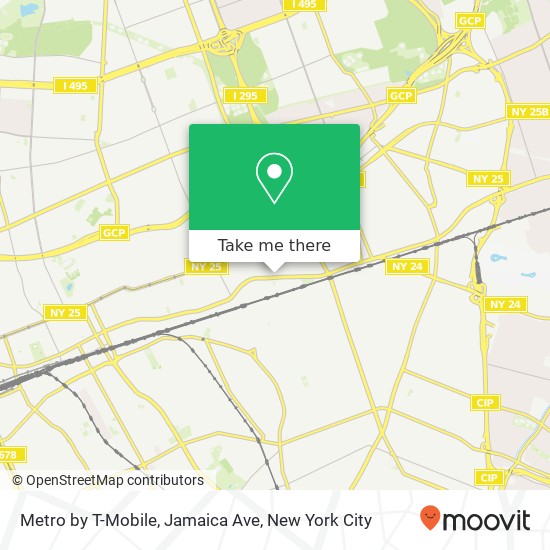 Mapa de Metro by T-Mobile, Jamaica Ave