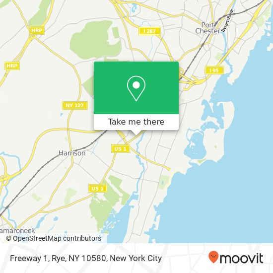 Mapa de Freeway 1, Rye, NY 10580