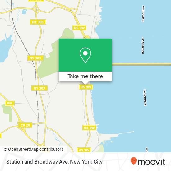 Mapa de Station and Broadway Ave, Nyack, NY 10960