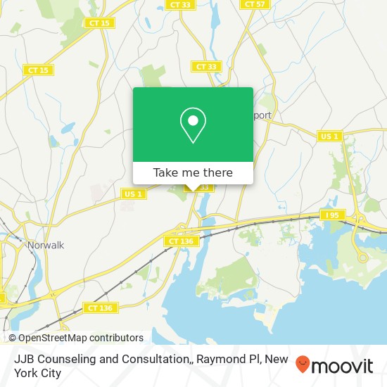 Mapa de JJB Counseling and Consultation,, Raymond Pl