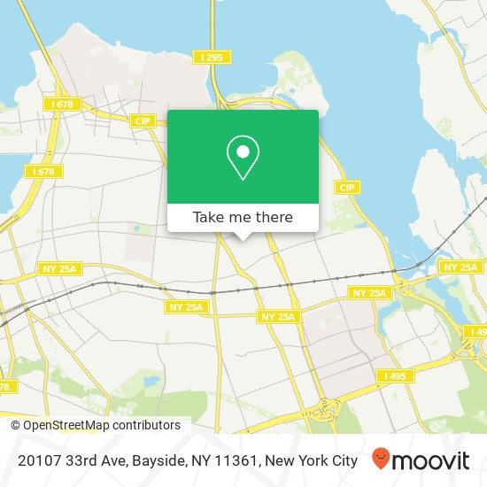 20107 33rd Ave, Bayside, NY 11361 map