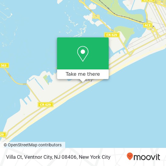 Mapa de Villa Ct, Ventnor City, NJ 08406